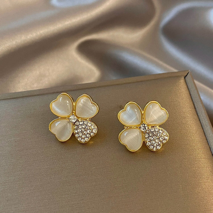 Four-Leaf Clover Earrings-Nora Luxe