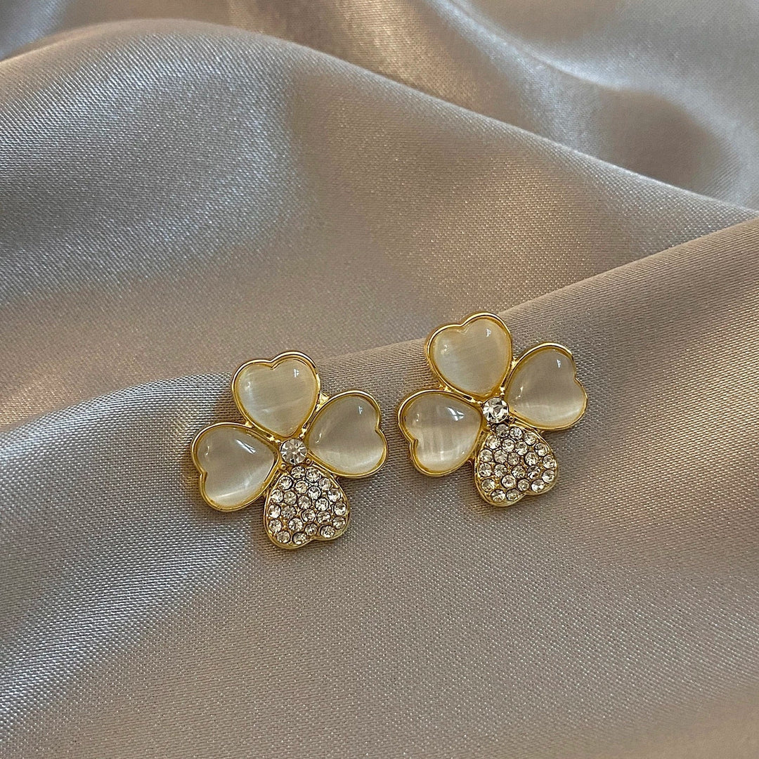 Four-Leaf Clover Earrings-Nora Luxe