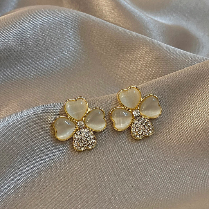 Four-Leaf Clover Earrings-Nora Luxe