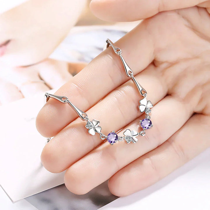 Four-Leaf Clover Good Luck Bracelet-Nora Luxe