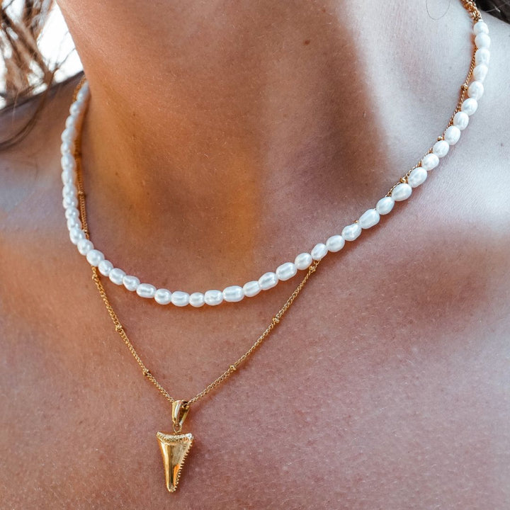 Freshwater Pearl Choker - Amélie-Gold-Nora Luxe