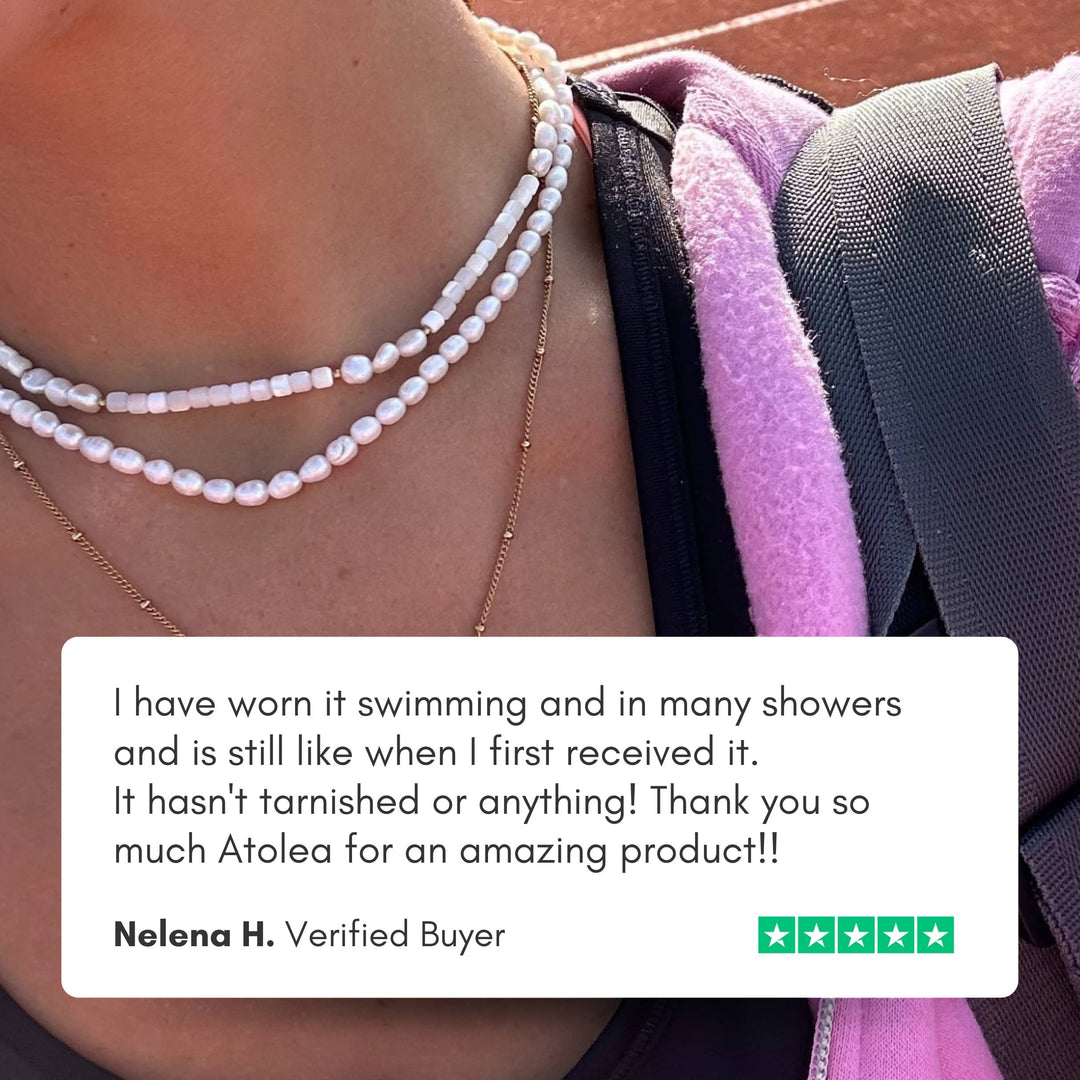 Freshwater Pearl Choker - Amélie-Gold-Nora Luxe
