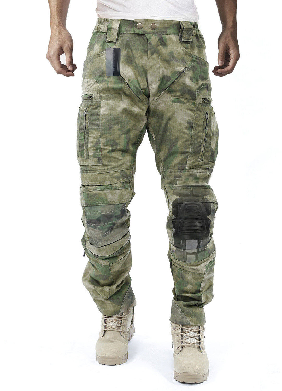 Functional Cargo Trousers for Men - Liam-Green-32-Nora Luxe