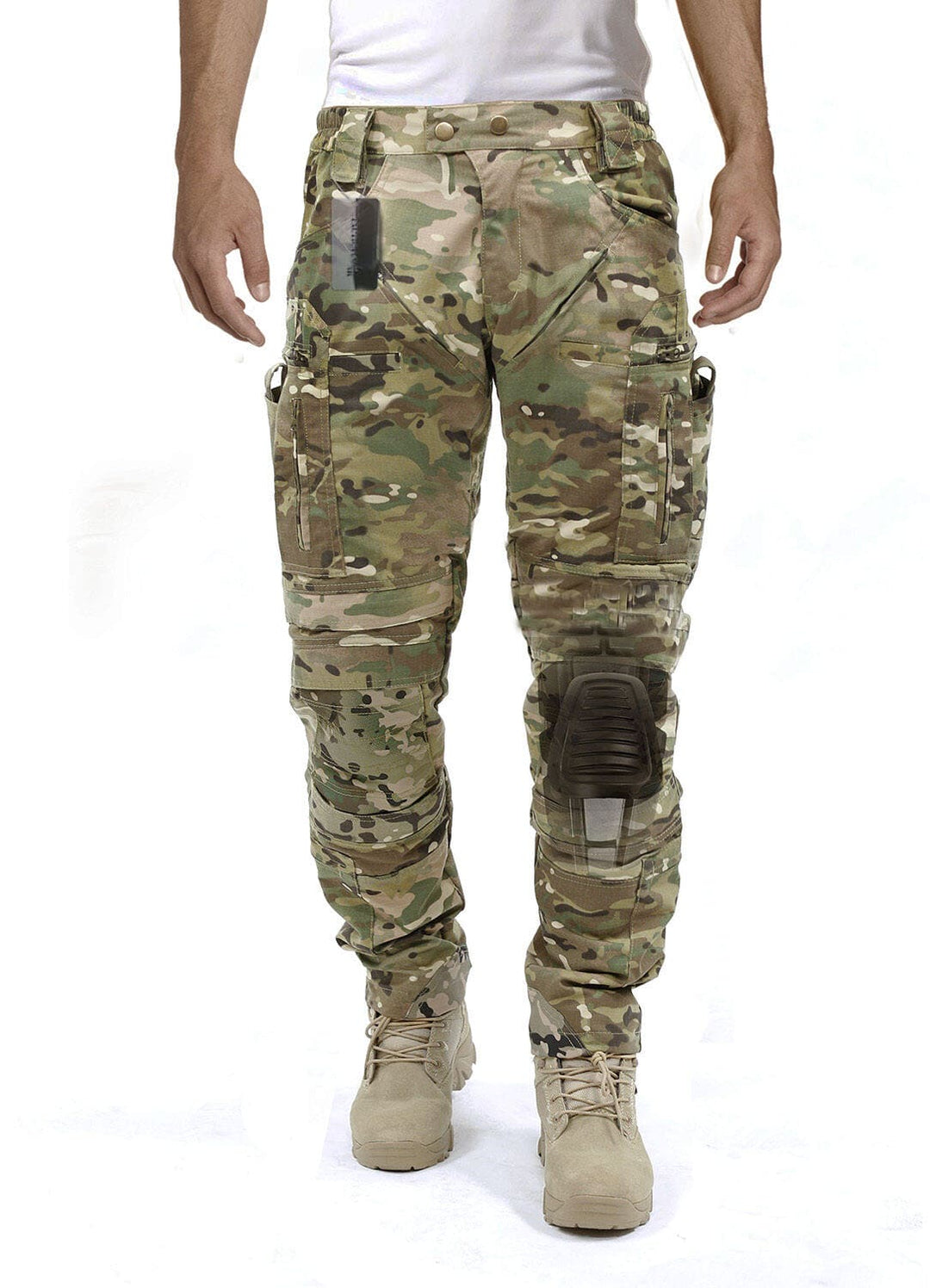 Functional Cargo Trousers for Men - Liam-Green B-32-Nora Luxe