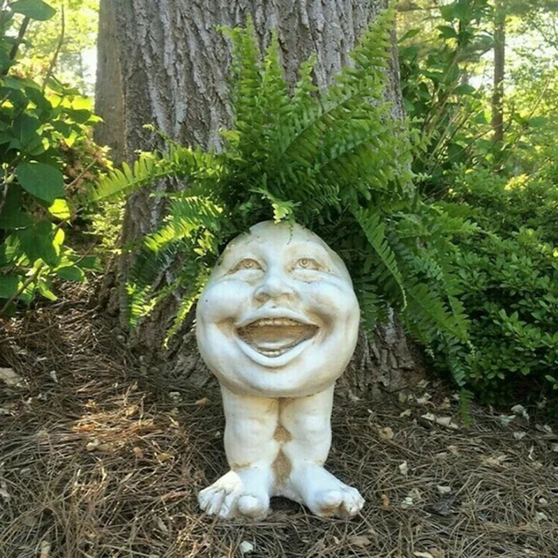 Funny Face Wax Plant Pot - GigglePot-1-Nora Luxe