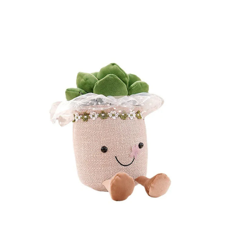 Funny Flower Cuddle - BloomBuddy-Green Flower Pot-Nora Luxe