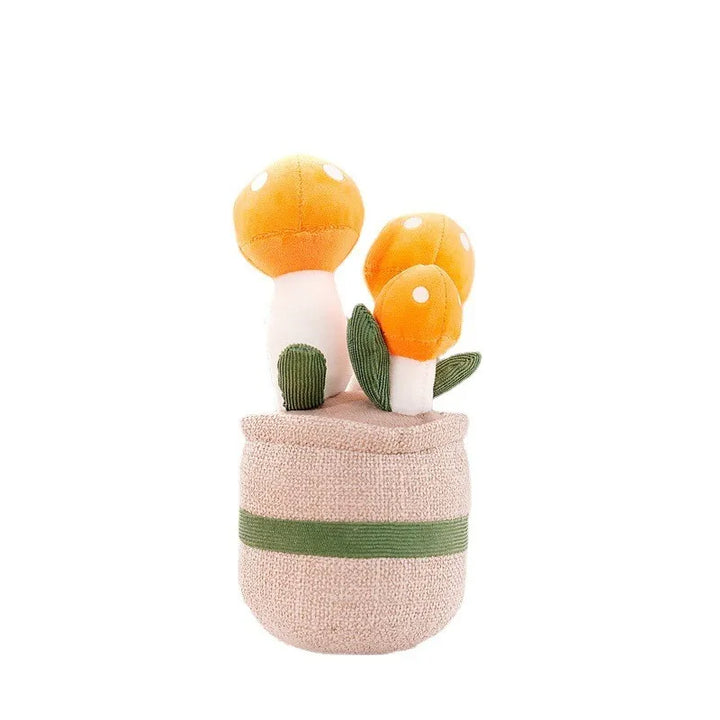 Funny Flower Cuddle - BloomBuddy-Orange Mushroom-Nora Luxe