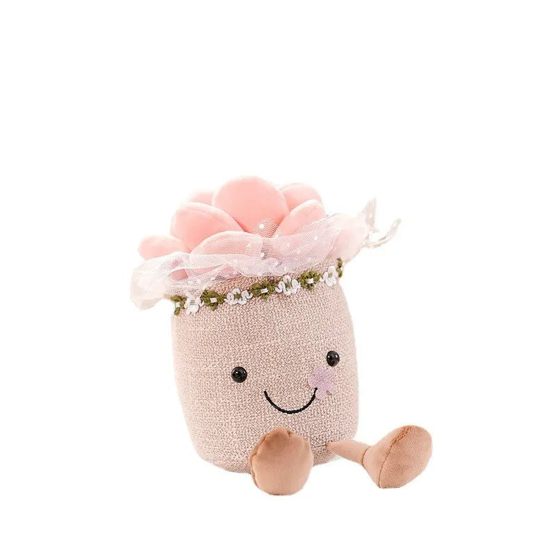 Funny Flower Cuddle - BloomBuddy-Pink Flower Pot-Nora Luxe