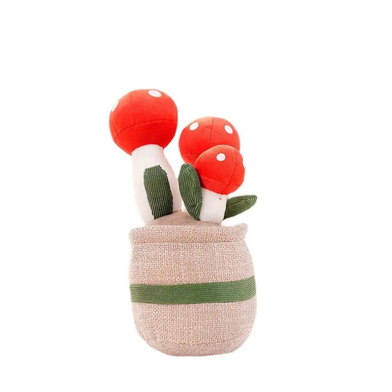 Funny Flower Cuddle - BloomBuddy-Red Mushroom-Nora Luxe
