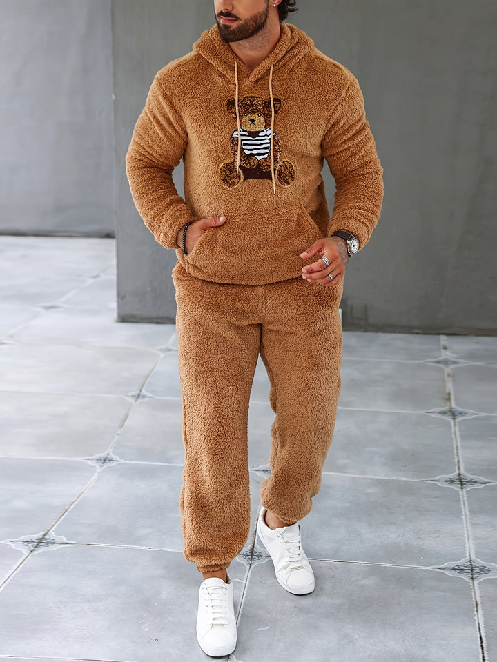 Fuzzy Fleece Two-Piece Outfit Set - Logan-Brown-S-Nora Luxe