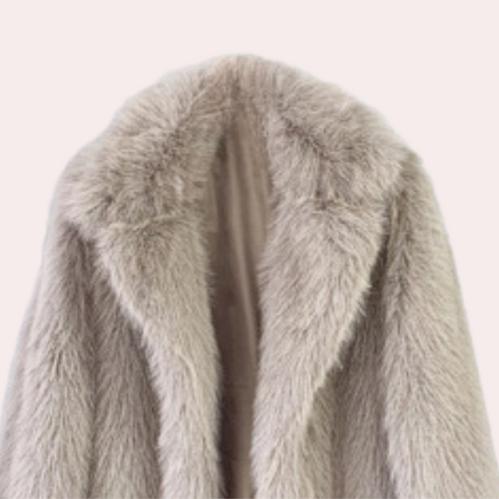 Gariela - Comfy Long Teddy Coat-XS-Nora Luxe