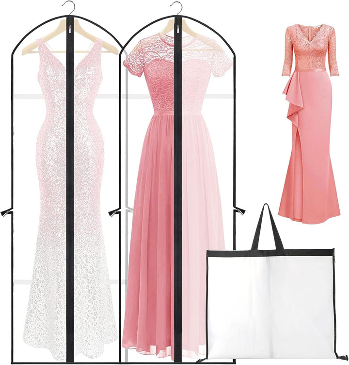 Extra-Long Dress & Gown Garment Bag – 71" (180.34 cm)Protective Covers with Handles (Buy 1, Get 1 FREE)