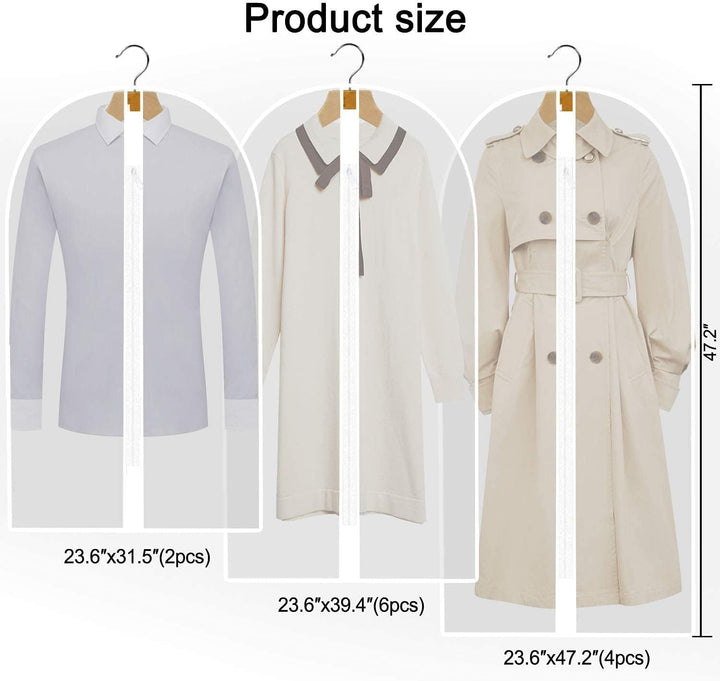 Extra-Long Dress & Gown Garment Bag – 71" (180.34 cm)Protective Covers with Handles (Buy 1, Get 1 FREE)