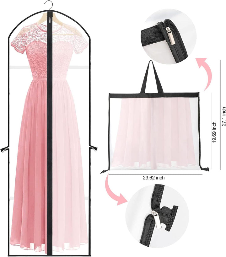 Extra-Long Dress & Gown Garment Bag – 71" (180.34 cm)Protective Covers with Handles (Buy 1, Get 1 FREE)