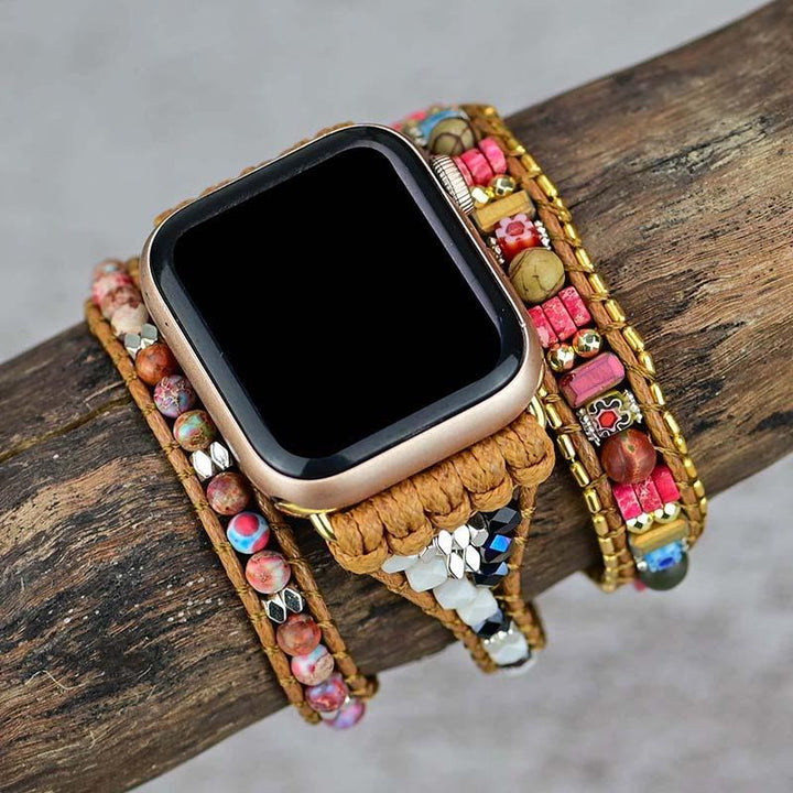 Gemstone Apple Watch Band - Nova-S (5.51-6.30 inches)-Nora Luxe