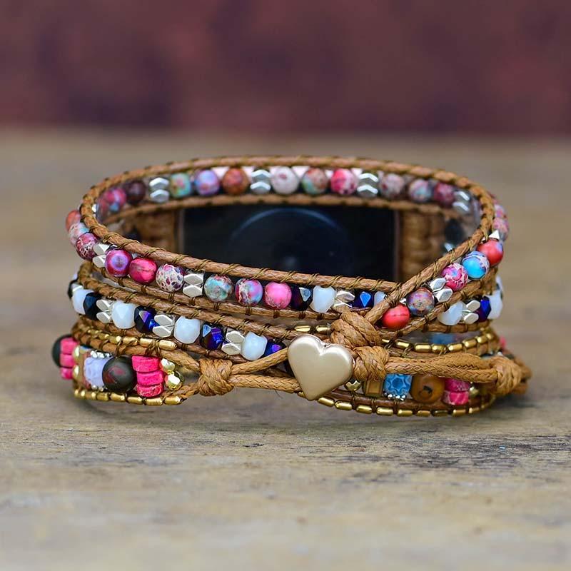 Gemstone Apple Watch Band - Nova-S (5.51-6.30 inches)-Nora Luxe