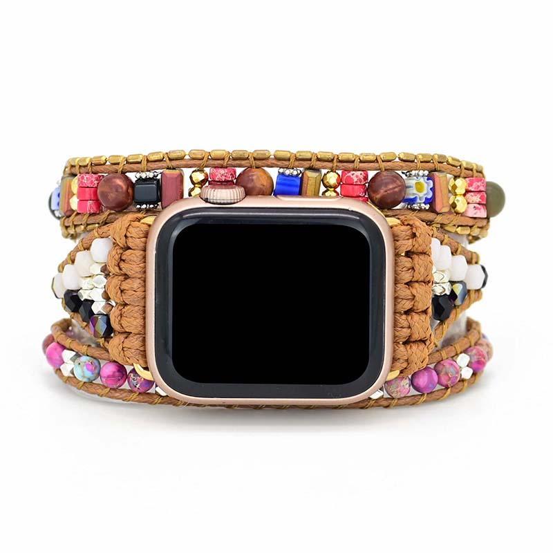 Gemstone Apple Watch Band - Nova-S (5.51-6.30 inches)-Nora Luxe