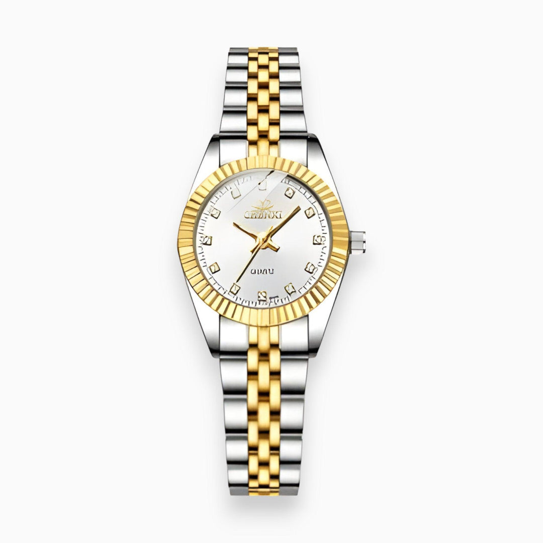 Gemstone Glamour Watch - Aurielle-Silver-Nora Luxe