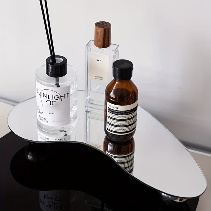 Geometric acrylic tray - For candles and fragrance sticks - Aurelia-Black-Nora Luxe
