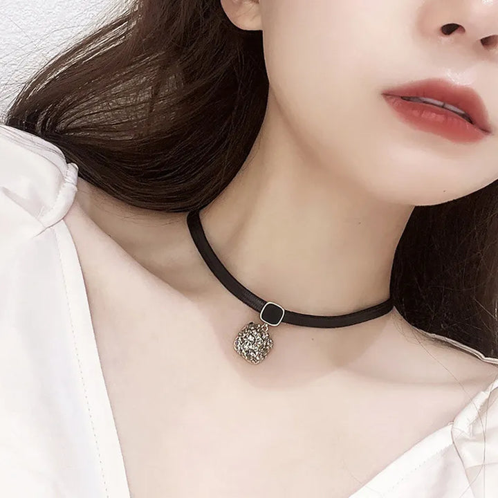 Geometric Crystal Necklace | Elegant Design-ZIRCON-Nora Luxe