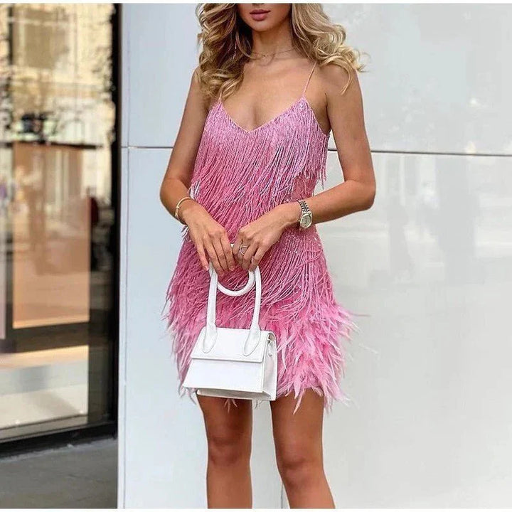 Glamorous Cocktail Dress - Celina-Pink-S-Nora Luxe