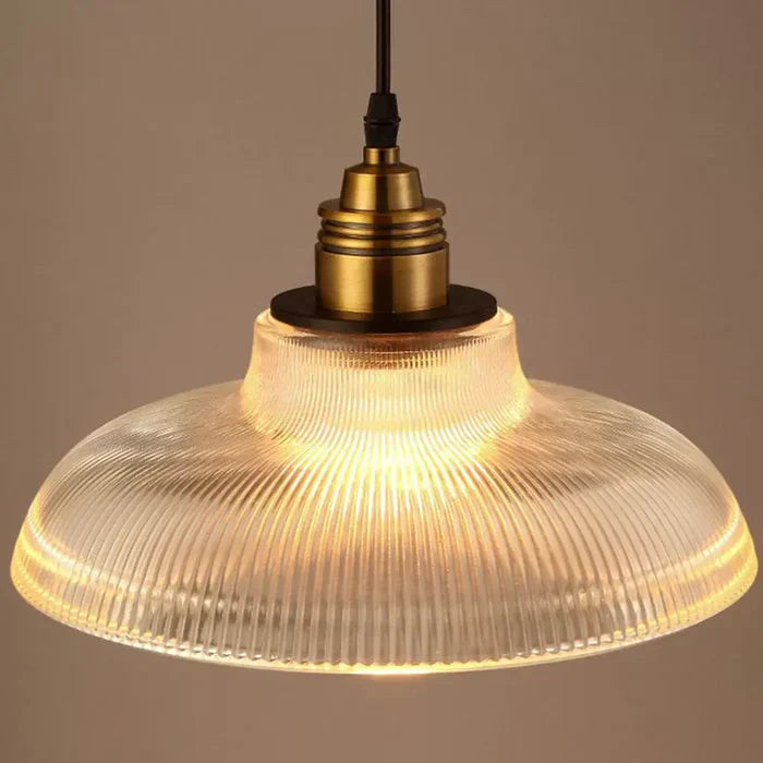 Glass Pendant Lamp - CrystalLoom-Amber-Warm White-Nora Luxe