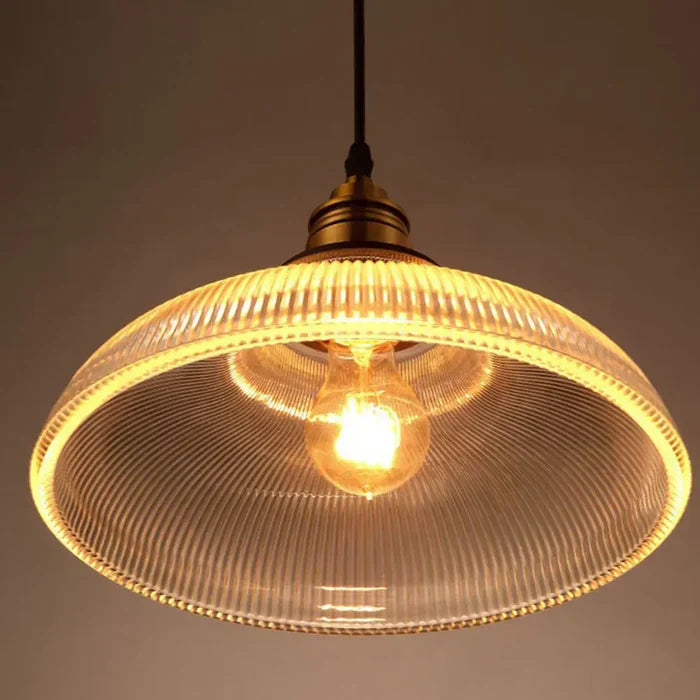 Glass Pendant Lamp - CrystalLoom-Amber-Warm White-Nora Luxe
