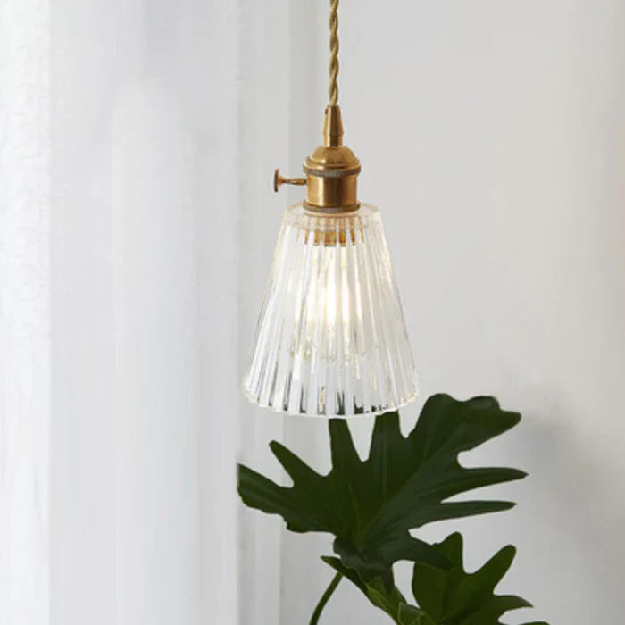 Glass Pendant Lamp - OpulentGlow-Transparent-A-Nora Luxe