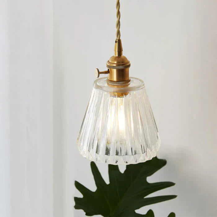 Glass Pendant Lamp - OpulentGlow-Transparent-B-Nora Luxe