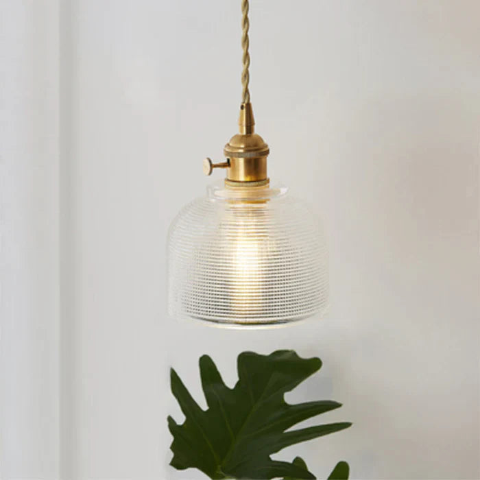 Glass Pendant Lamp - OpulentGlow-Transparent-C-Nora Luxe