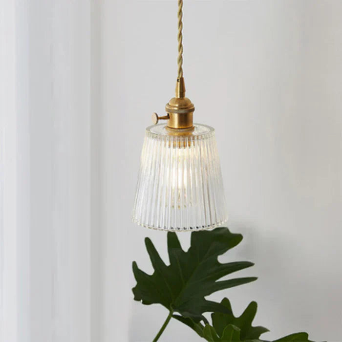 Glass Pendant Lamp - OpulentGlow-Transparent-D-Nora Luxe