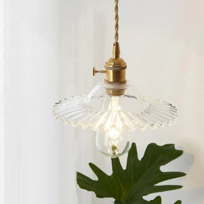 Glass Pendant Lamp - OpulentGlow-Transparent-F-Nora Luxe