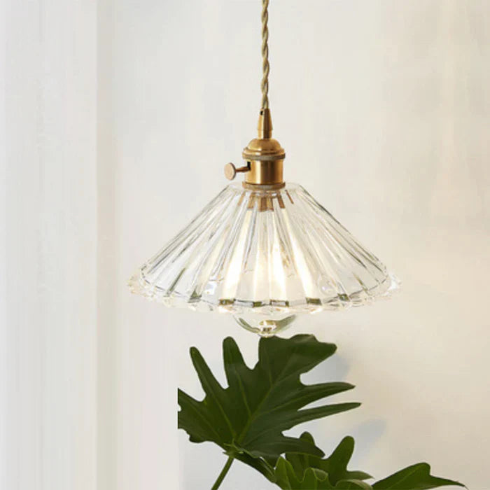 Glass Pendant Lamp - OpulentGlow-Transparent-G-Nora Luxe