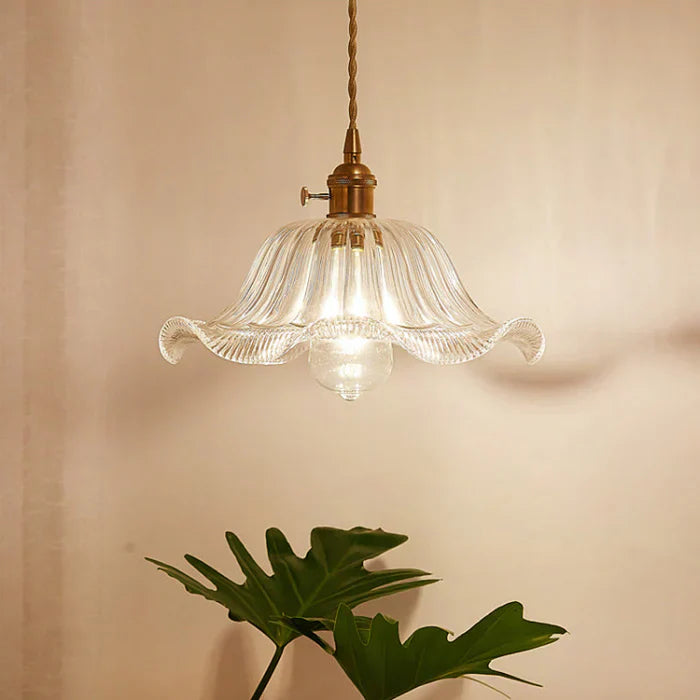 Glass Pendant Lamp - OpulentGlow-Transparent-H-Nora Luxe