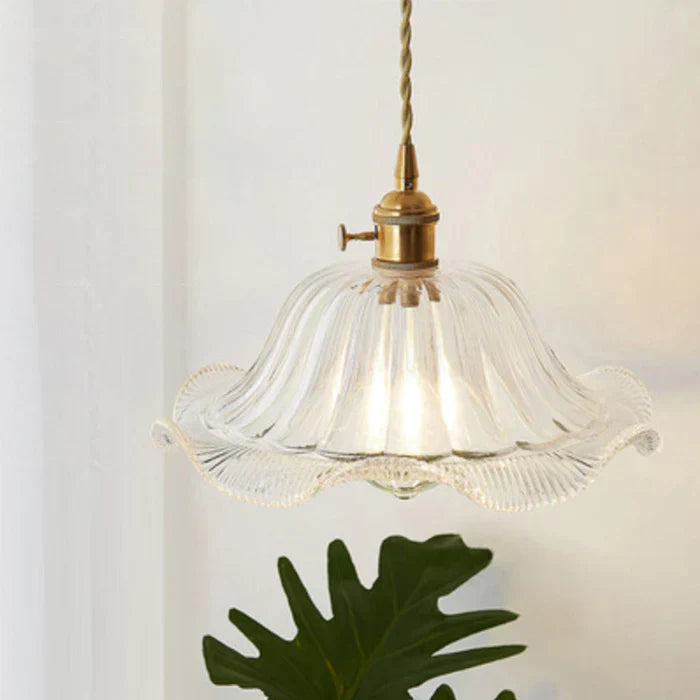 Glass Pendant Lamp - OpulentGlow-Transparent-J-Nora Luxe