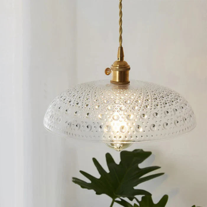 Glass Pendant Lamp - OpulentGlow-Transparent-K-Nora Luxe