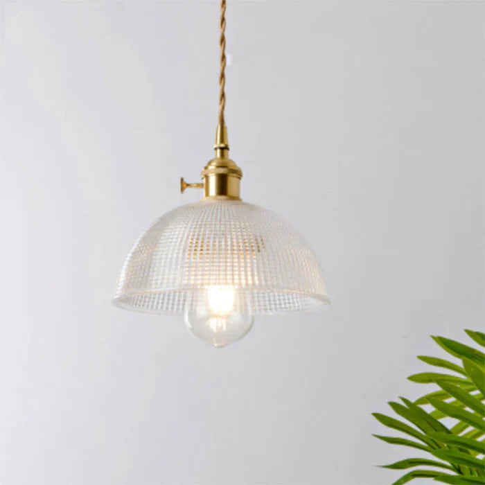 Glass Pendant Lamp - OpulentGlow-Transparent-M-Nora Luxe