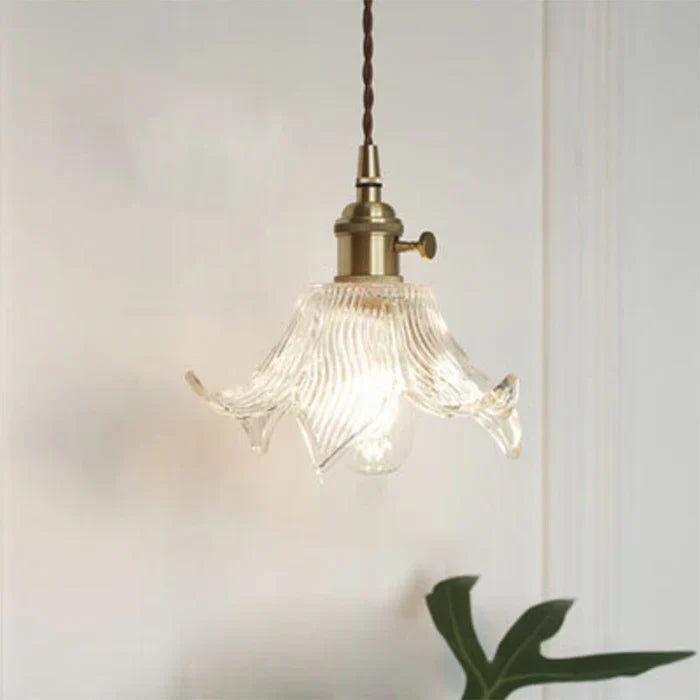 Glass Pendant Lamp - OpulentGlow-Transparent-N-Nora Luxe