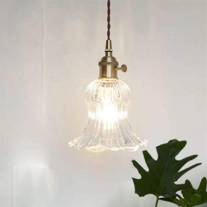 Glass Pendant Lamp - OpulentGlow-Transparent-O-Nora Luxe
