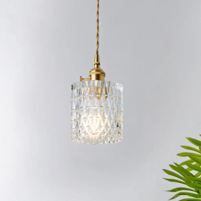 Glass Pendant Lamp - OpulentGlow-Transparent-R-Nora Luxe