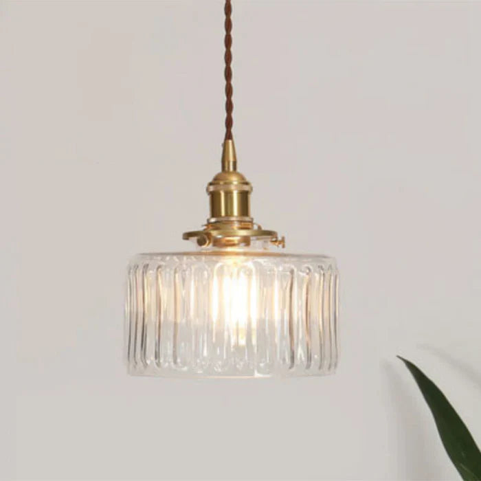 Glass Pendant Lamp - OpulentGlow-Transparent-S-Nora Luxe