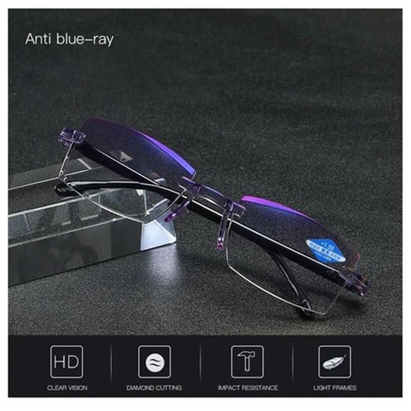 Glasses with Blue Light Filter and Multifocal Strength - VisionGuard-'+1.00/ For 35-49 Years'-Nora Luxe