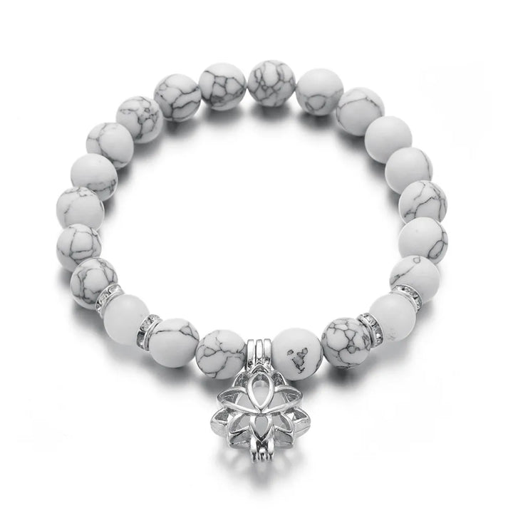 Glow-in-the-Dark Lotus Bracelet | Elegant Women's Jewellery-Blue-Aqua-Nora Luxe