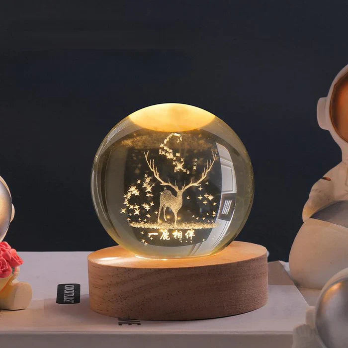 Glowing Sphere - CelestialGlow-Reindeer-Nora Luxe