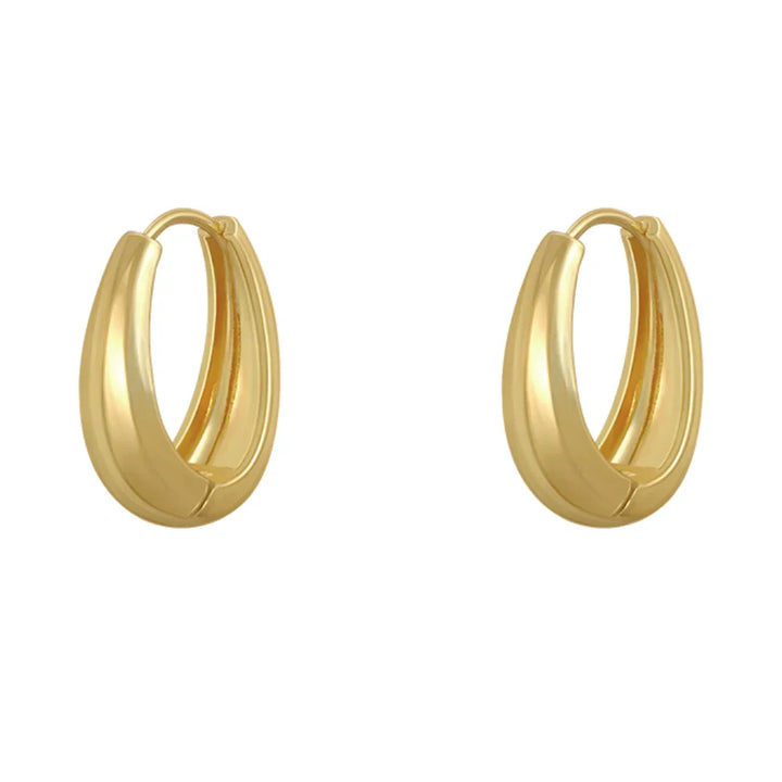 Gold Classic Hoop Earrings | Timeless Elegance-Nora Luxe