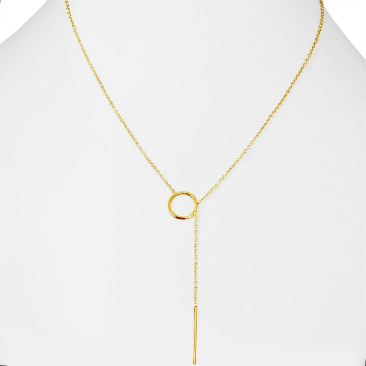 Gold Drop Bar Lariat Necklace | Elegant Women's Jewellery | Versatile Style-GOLD-Nora Luxe