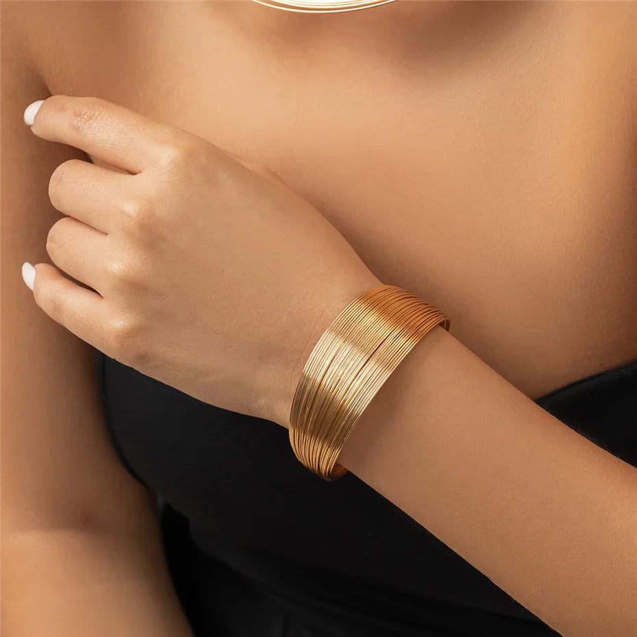 Gold Multi-Strand Bracelet | Women's Jewellery Accessory-GOLD-Nora Luxe