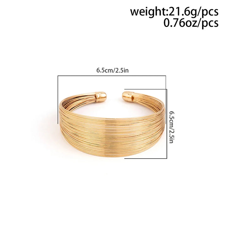 Gold Multi-Strand Bracelet | Women's Jewellery Accessory-GOLD-Nora Luxe