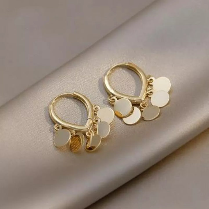 Golden Boho Hoop Earrings-GOLD-Nora Luxe