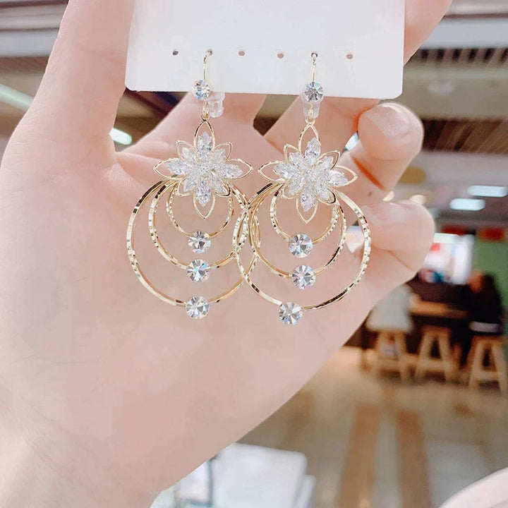 Golden Hoop Earrings | Luxurious Jewellery-Nora Luxe
